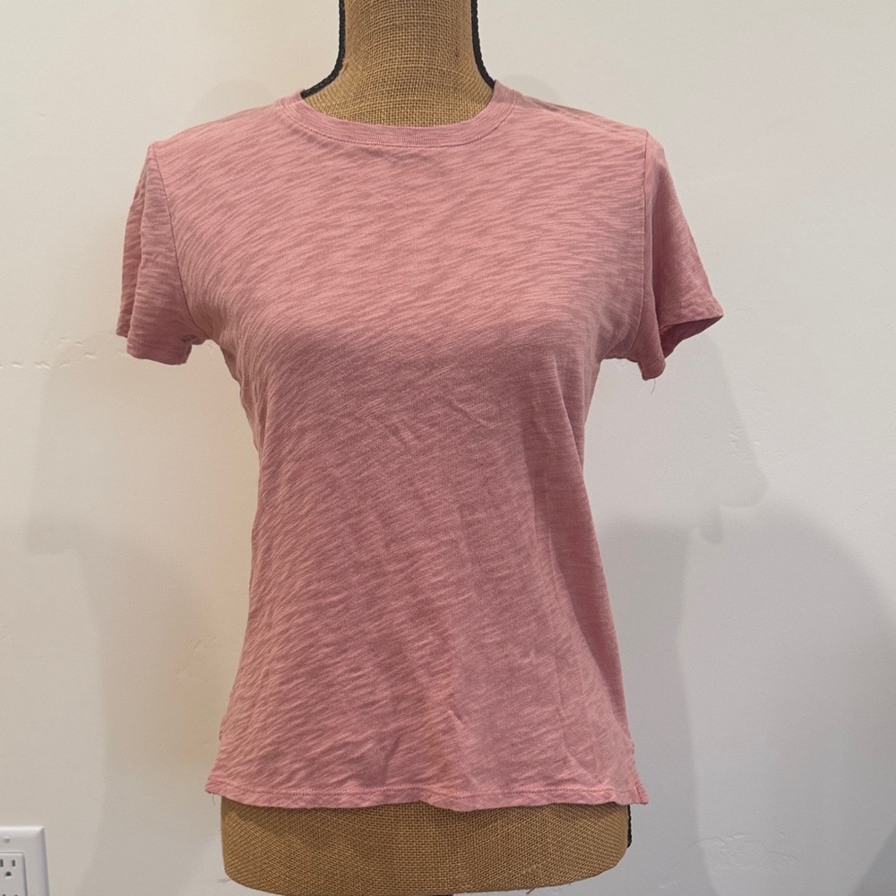 ATM Anthony Thomas Melillo Dusty Pink Short Sleeve Tee
